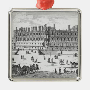 Ansicht des Chateaus de Heilig-Germain-En-Laye Silbernes Ornament