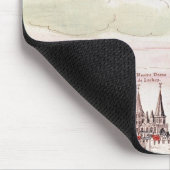 Ansicht des Chateaus de Loches, 1699 Mousepad (Ecke)