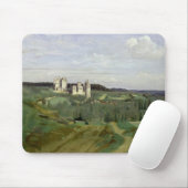 Ansicht des Chateaus de Pierrefonds, c.1840-45 Mousepad (Mit Mouse)