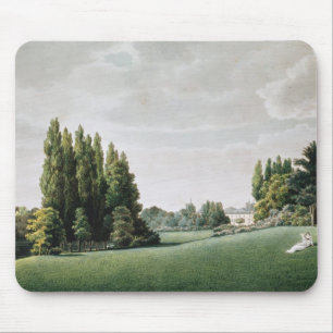 Ansicht des Chateaus nahe der Steinbrücke Mousepad