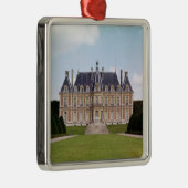 Ansicht des Chateaus Silbernes Ornament (Rechts)