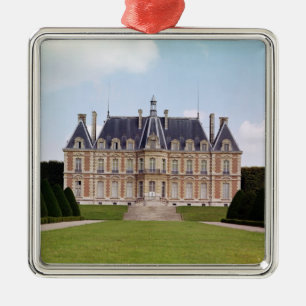 Ansicht des Chateaus Silbernes Ornament