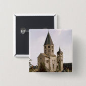 Ansicht des Clocher de L'Eau Benite Button (Vorne & Hinten)