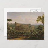 Ansicht des Colosseum vom Palatine-Hügel Postkarte (Vorne/Hinten)