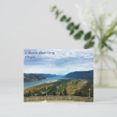 Ansicht des Columbia River, Columbia River Gorge,  Postkarte (Stehend Vorderseite)