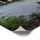 Ansicht des Delaware River Plakats Poster (Ecke)