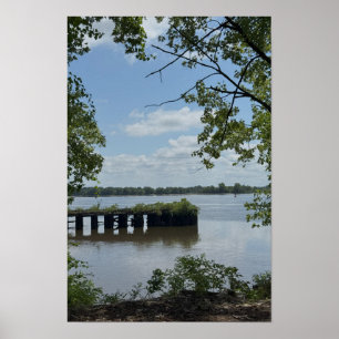 Ansicht des Delaware River Plakats Poster