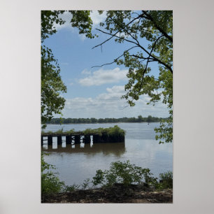 Ansicht des Delaware River Plakats Poster