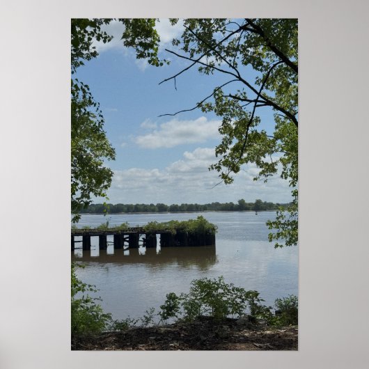 Ansicht des Delaware River Plakats Poster (Vorne)
