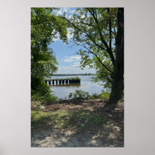 Ansicht des Delaware River Plakats Poster