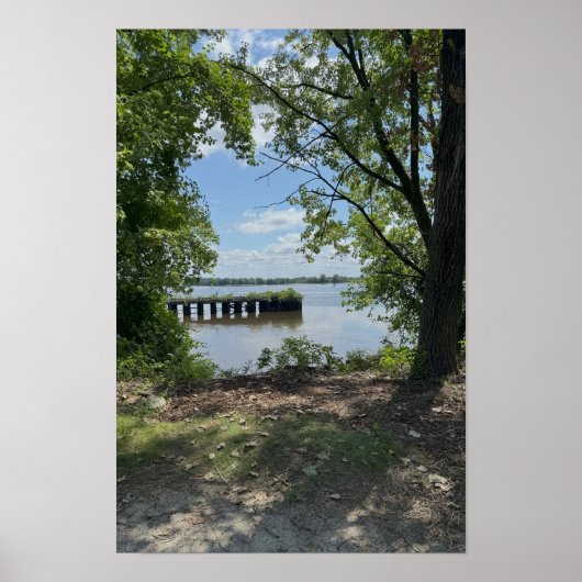 Ansicht des Delaware River Plakats Poster (Vorne)