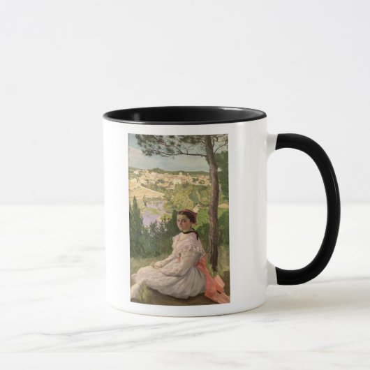 Ansicht des Dorfs, Castelnau, 1868 Tasse (Rechts)