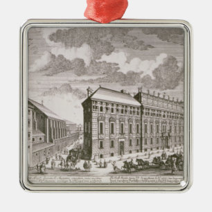 Ansicht des Dorotheergasse Darstellens Silbernes Ornament