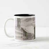 Ansicht des Dorotheergasse Darstellens Zweifarbige Tasse (Links)