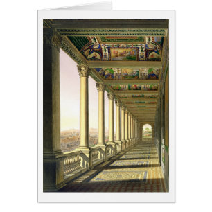 Ansicht des dritten Stock Loggia in Vatikan,