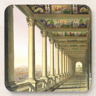 Ansicht des dritten Stock Loggia in Vatikan, Untersetzer