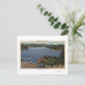 Ansicht des Edge Drive in der Nähe des Staudamms Postkarte (Stehend Vorderseite)