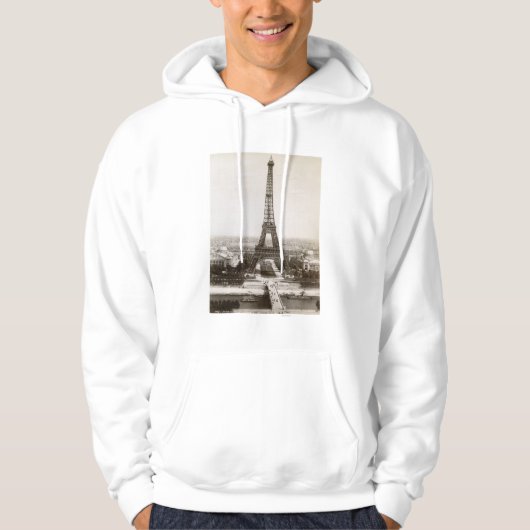 Ansicht des Eiffelturms, 1900 Hoodie (Vorderseite)