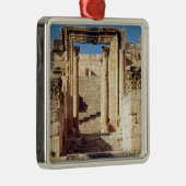 Ansicht des Eingangs zu dem christlichen Silbernes Ornament (Rechts)