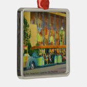 Ansicht des Elefant-Zugs Silbernes Ornament (Rechts)