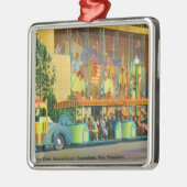 Ansicht des Elefant-Zugs Silbernes Ornament (Links)