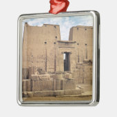 Ansicht des ersten Masts des Tempels von Horus Ornament Aus Metall (Links)