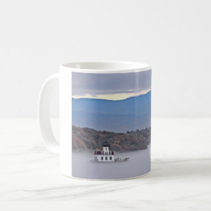 Ansicht des Esopus Wiesen-Leuchtturmes im Nebel Kaffeetasse