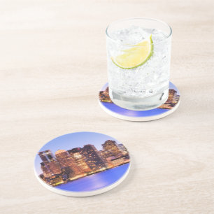 Ansicht des Finanzbezirkes von im Stadtzentrum Getränkeuntersetzer