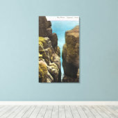Ansicht des Flusses Leinwanddruck (Insitu (Holzboden))