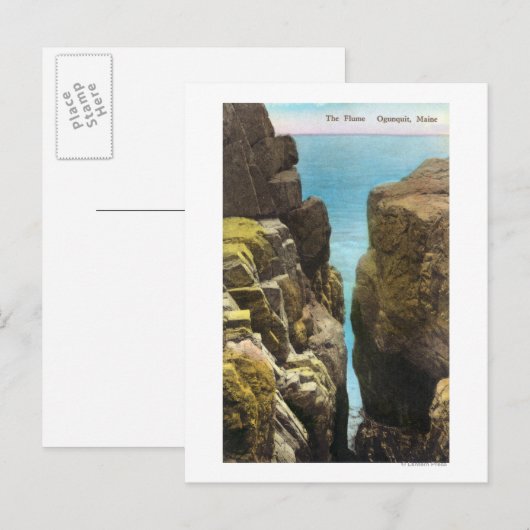 Ansicht des Flusses Postkarte (Vorne/Hinten)