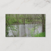 Ansicht des Flusses Visitenkarte (Rückseite)