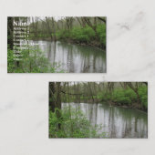 Ansicht des Flusses Visitenkarte (Vorne/Hinten)