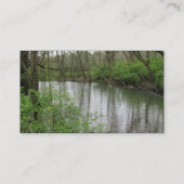 Ansicht des Flusses Visitenkarte (Rückseite)