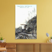 Ansicht des Flying Maching, South ForkElk, CA Leinwanddruck (Insitu (Wohnzimmer))