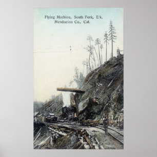 Ansicht des Flying Maching, South ForkElk, CA Poster