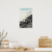 Ansicht des Flying Maching, South ForkElk, CA Poster (Küche)