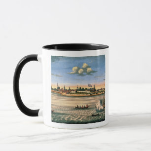 Ansicht des Forts George, mit der Stadt New York Tasse