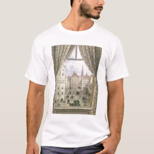 Ansicht des Freyung, Wien, 1825 (Gouache auf pape T-Shirt
