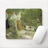 Ansicht des Gartens des Künstlers mit seinen Mousepad (Mit Mouse)