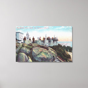 Ansicht des Geländers auf Sutro Höhen Leinwanddruck