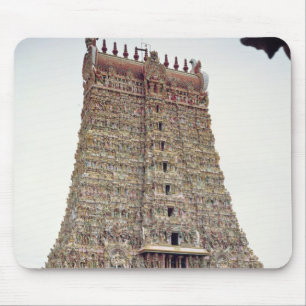 Ansicht des geschnitzten Äußeren des Südgopuram Mousepad