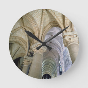 Ansicht des Gewölbes im Krankenwagen, c.1140-44 Runde Wanduhr