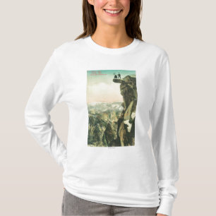 Ansicht des Gletscher-Punktes schauend über T-Shirt