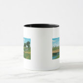 Ansicht des Golfer Hitting Ball Tasse (Zentrum)