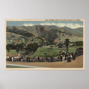 Ansicht des Golfplatzes Poster