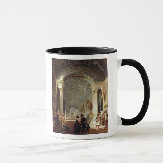 Ansicht des großen Galerie des Louvre, 1841 Tasse (Rechts)