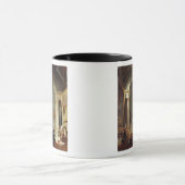 Ansicht des großen Galerie des Louvre, 1841 Tasse (Zentrum)