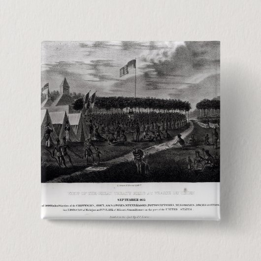 Ansicht des großen Vertrags hielt am Grasland DU Button (Vorderseite)