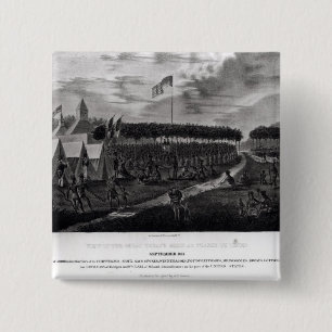 Ansicht des großen Vertrags hielt am Grasland DU Button