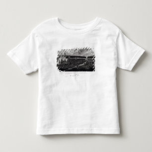 Ansicht des großen Vertrags hielt am Grasland DU Kleinkind T-shirt